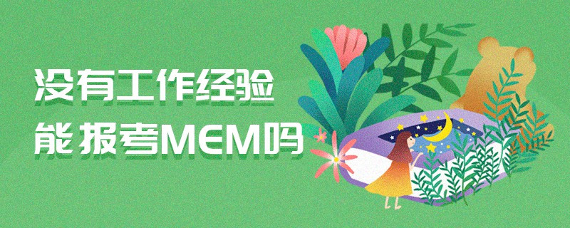 没有工作经验能报考MEM吗