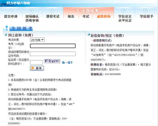 同等学力申硕考试成绩查询方式与时间