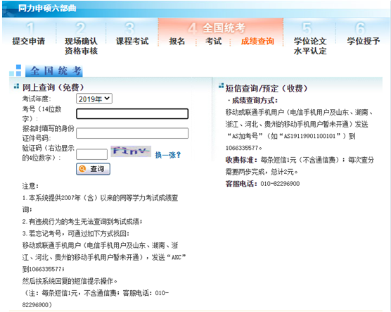 同等学力申硕成绩查询流程