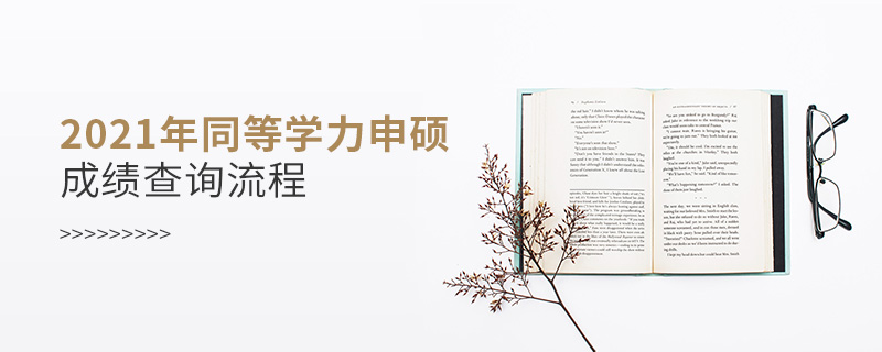 2021年同等学力申硕成绩查询流程
