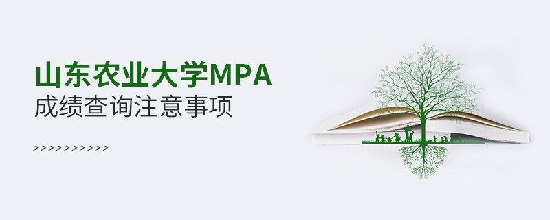 山东农业大学MPA成绩查询注意事项