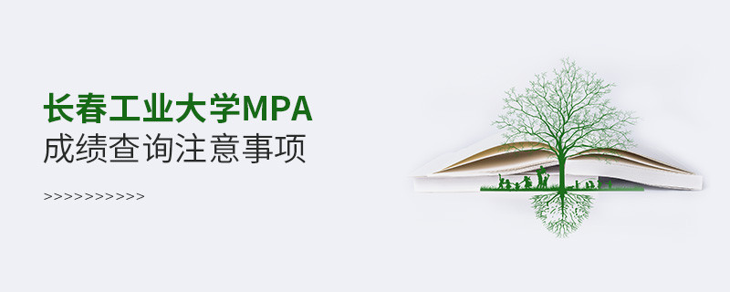 长春工业大学MPA成绩查询注意事项