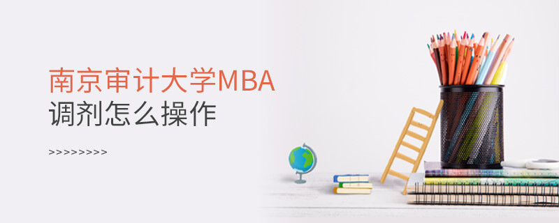 南京审计大学MBA调剂怎么操作