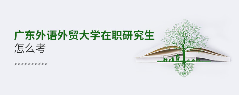怎么报考广东外语外贸大学在职研究生？