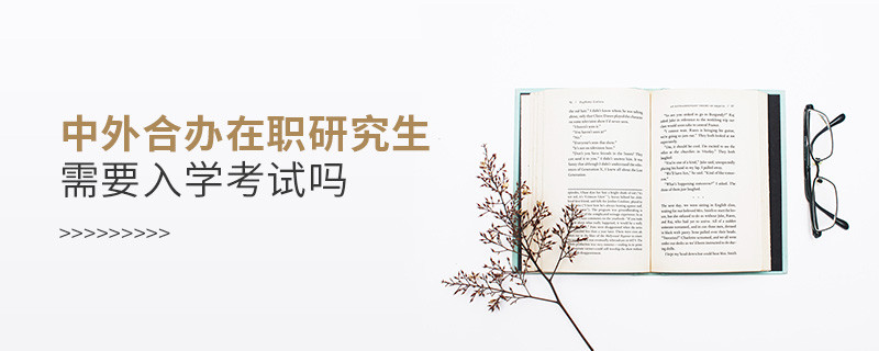 中外合办在职研究生需要入学考试吗