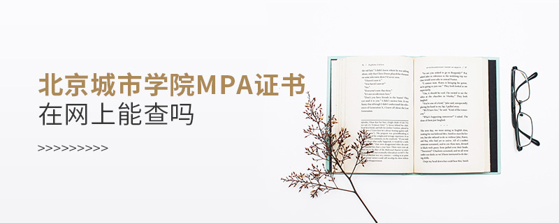 北京城市学院MPA证书在网上能查吗