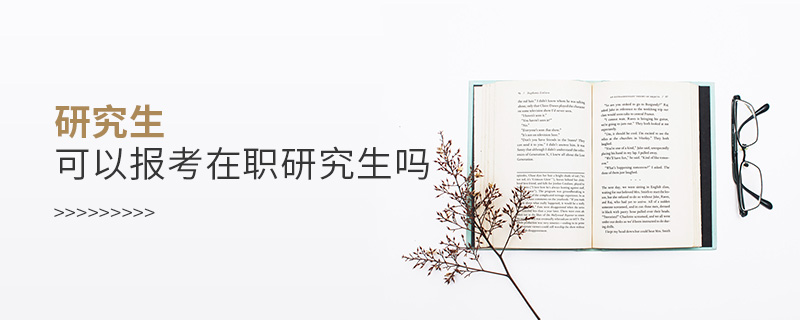 研究生可以报考在职研究生吗