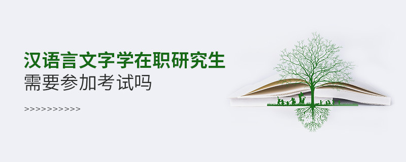 汉语言文字学在职研究生一定要参加考试吗