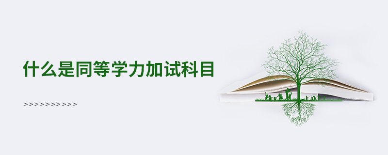 什么是同等学力加试科目