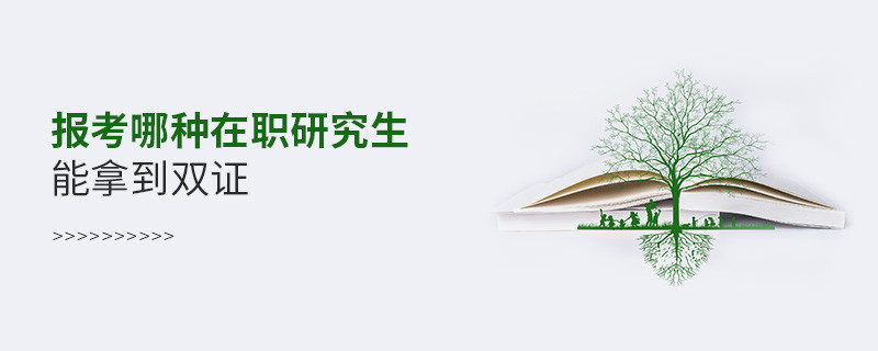 报考哪种在职研究生能拿到双证