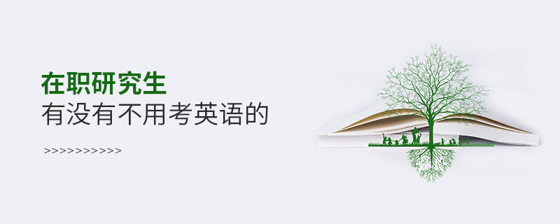 在职研究生有没有不用考英语的