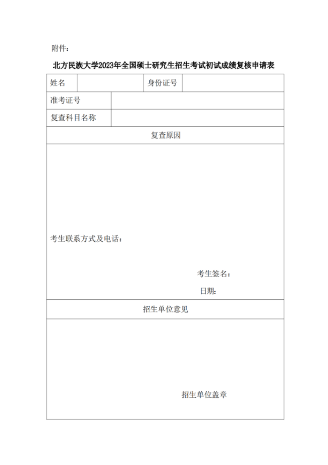 2023年考研初试宁夏各高校23日后复核成绩