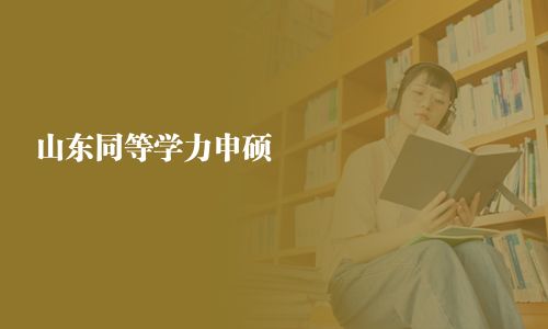 山东同等学力申硕