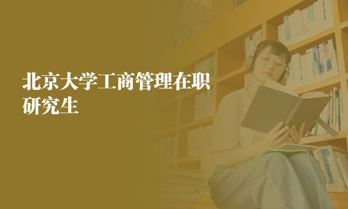 北京大学工商管理在职研究生