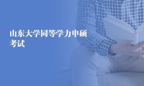 山东大学同等学力申硕考试