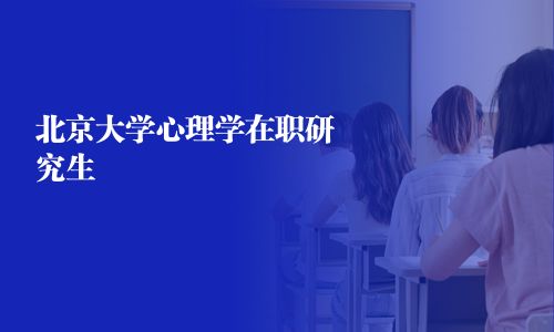 北京大学心理学在职研究生