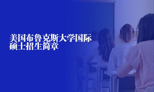 美国布鲁克斯大学国际硕士招生简章