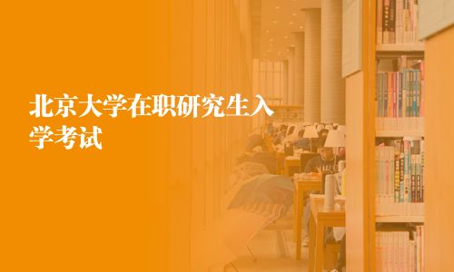 北京大学在职研究生入学考试