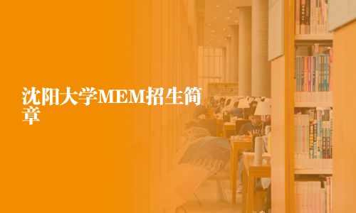 沈阳大学MEM招生简章