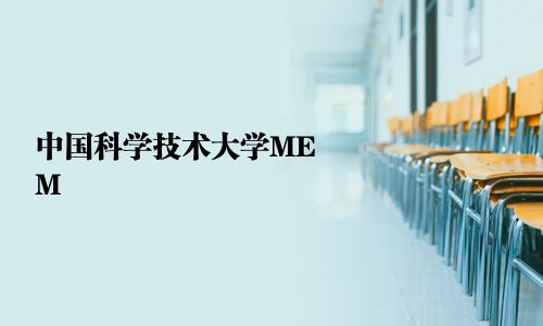 中国科学技术大学MEM