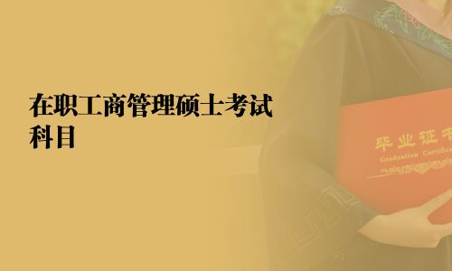 在职工商管理硕士考试科目