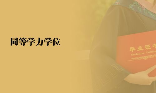 同等学力学位