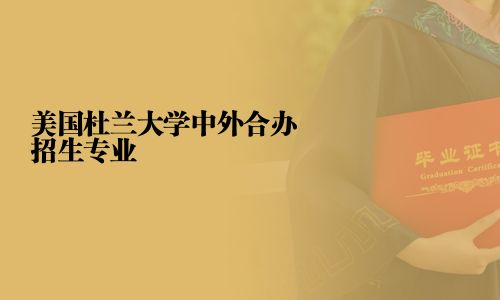 美国杜兰大学中外合办招生专业