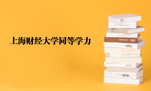上海财经大学同等学力