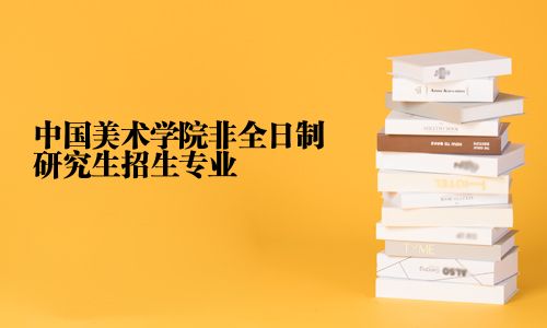 中国美术学院非全日制研究生招生专业