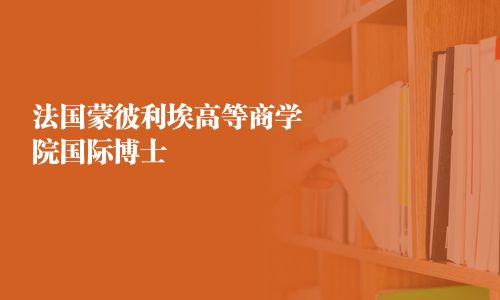 法国蒙彼利埃高等商学院国际博士