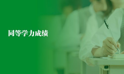 同等学力成绩