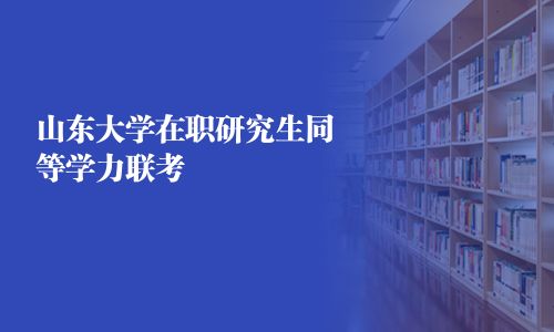 山东大学在职研究生同等学力联考 