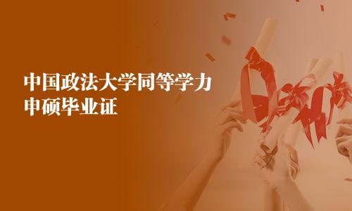 中国政法大学同等学力申硕毕业证