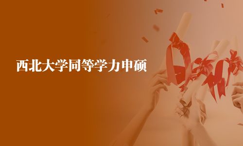 西北大学同等学力申硕