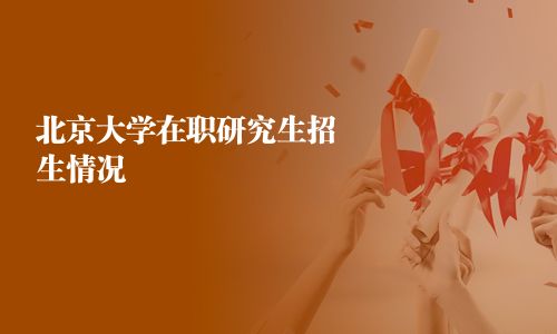 北京大学在职研究生招生情况