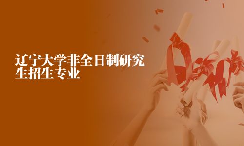 辽宁大学非全日制研究生招生专业