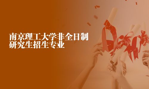 南京理工大学非全日制研究生招生专业