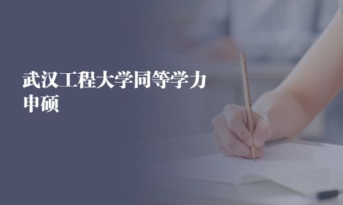武汉工程大学同等学力申硕