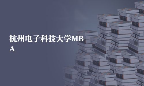 杭州电子科技大学MBA