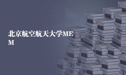 北京航空航天大学MEM