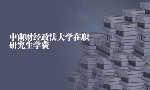 中南财经政法大学在职研究生学费