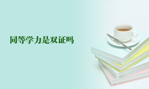 同等学力是双证吗