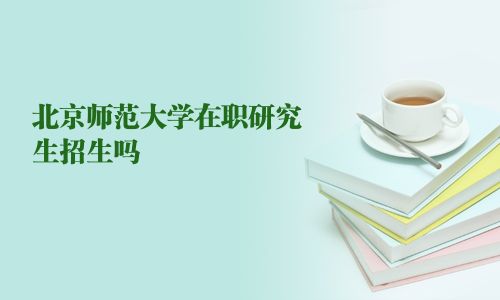 北京师范大学在职研究生招生吗