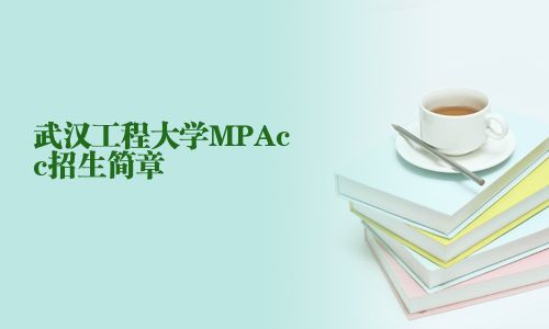 武汉工程大学MPAcc招生简章