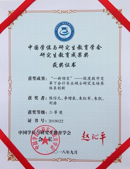 上海财经大学会计学院教改项目获奖