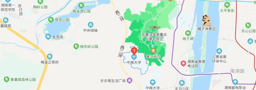 中南大学学校地图