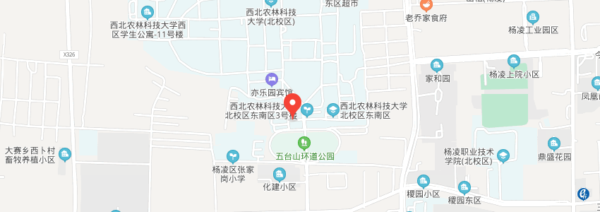 西北农林科技大学学校地图