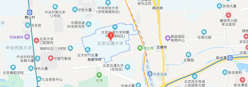 北京交通大学学校地图