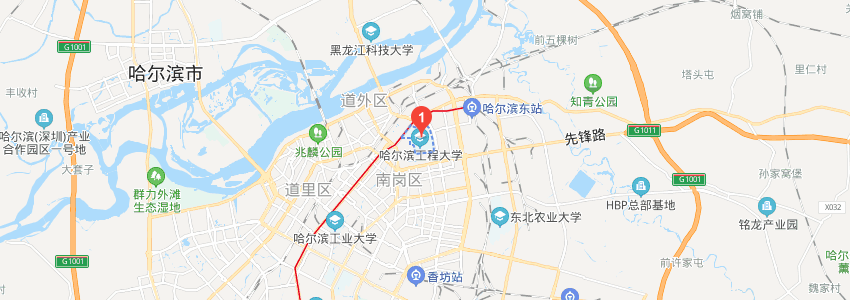 哈尔滨工程大学学校地图