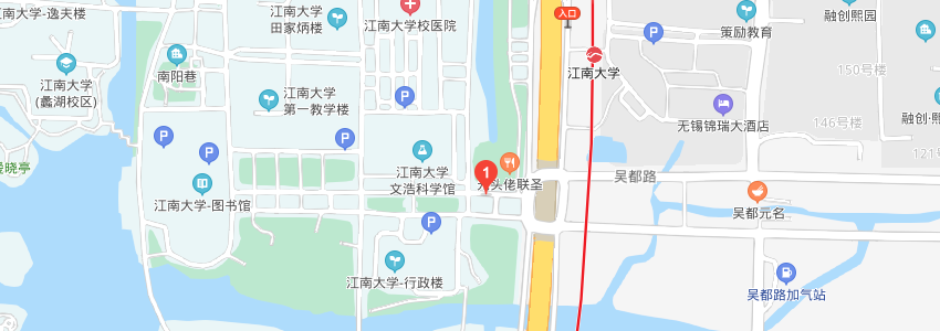 江南大学地图高清图片